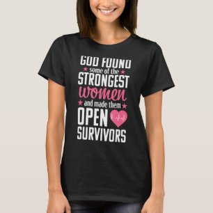 Camiseta Sobreviviente de cirugía de corazón abierto eludie