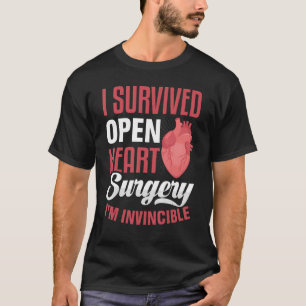 Camiseta Sobreviviente de cirugía de corazón abierto guerre