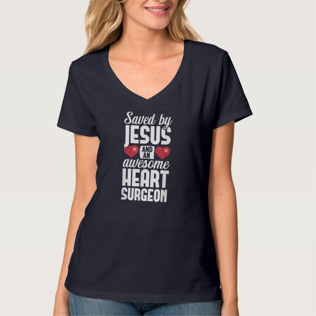 Camiseta Sobreviviente de Cirugía de Corazón Abierto Jesús  (Anverso)