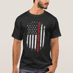 Camiseta Sobreviviente de cirugía de corazón abierto o re