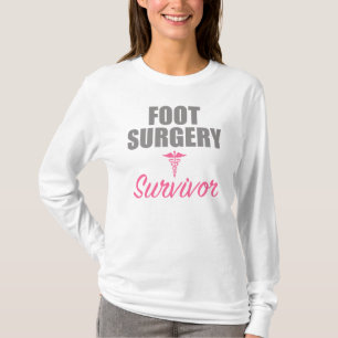 Camiseta Sobreviviente de cirugía de pies