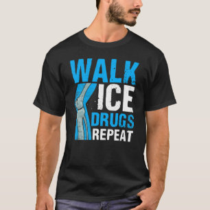 Camiseta Sobreviviente de cirugía de rodilla Caminar Fármac