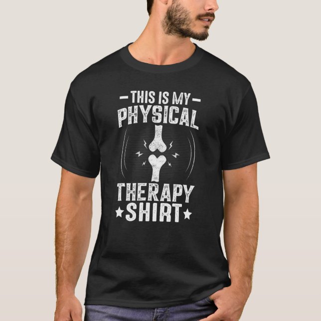 Camiseta Sobreviviente de cirugía de rodilla Terapia física (Anverso)