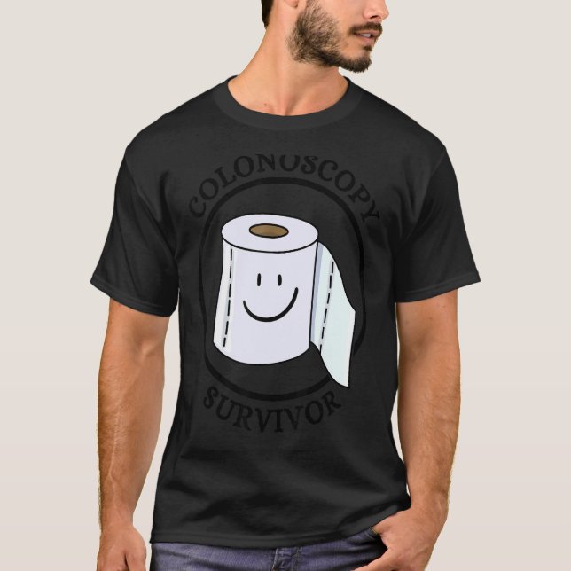Camiseta Sobreviviente De Colonoscopia Sobreviví A Mi Colon (Anverso)