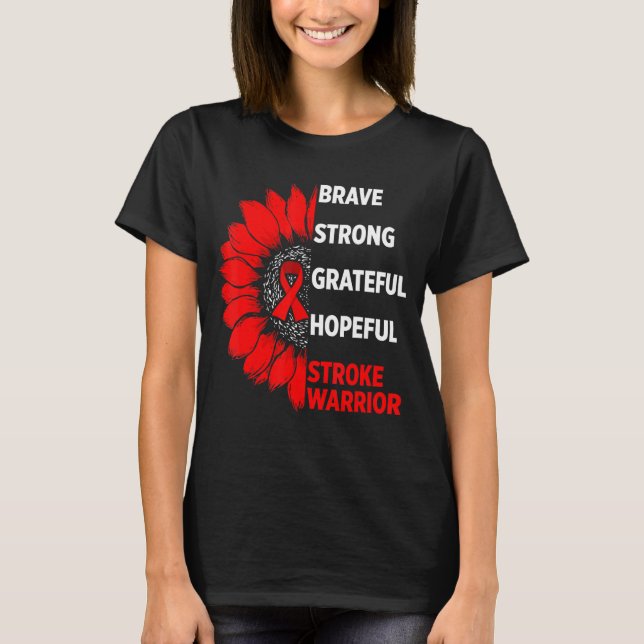 Camiseta Sobreviviente de conciencia de Stroke (Anverso)