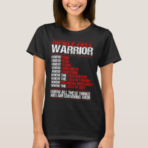 Camiseta Sobreviviente de conciencia sobre células falcifo