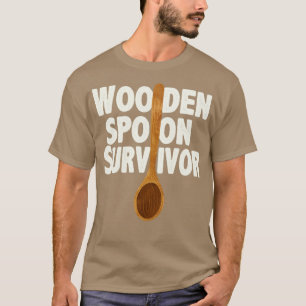 Camiseta Sobreviviente de cuchara de madera