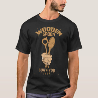 Camiseta Sobreviviente de cuchara de madera