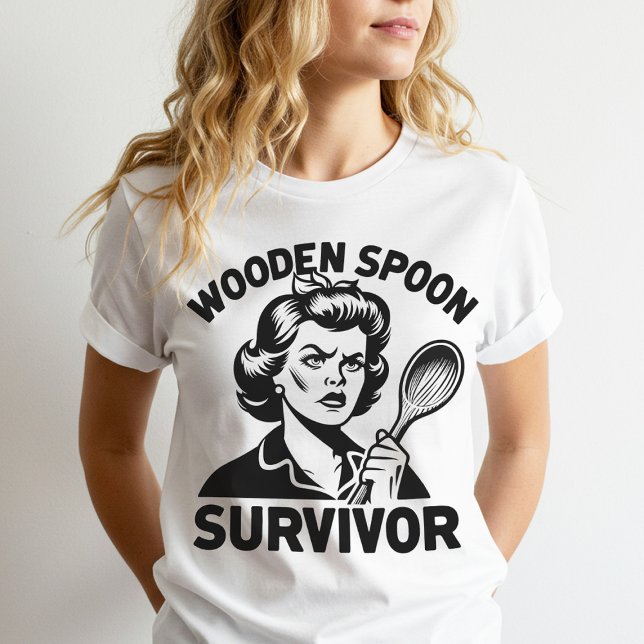 Camiseta Sobreviviente de Cuchara de Madera (Subido por el creador)