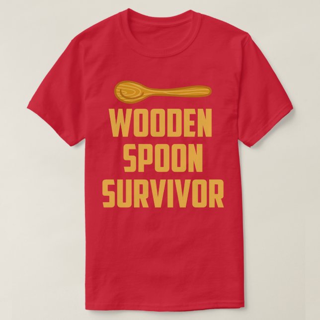 Camiseta Sobreviviente de Cuchara de Madera (Diseño del anverso)