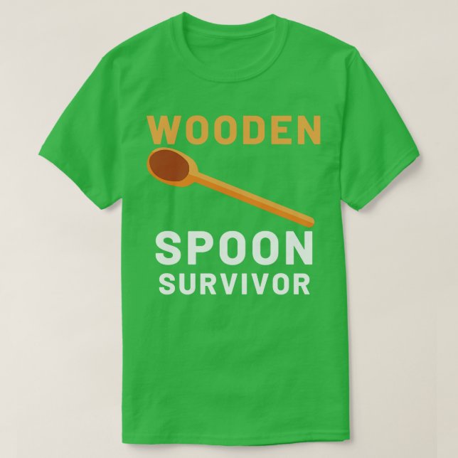 Camiseta Sobreviviente de Cuchara de Madera 14 (Diseño del anverso)