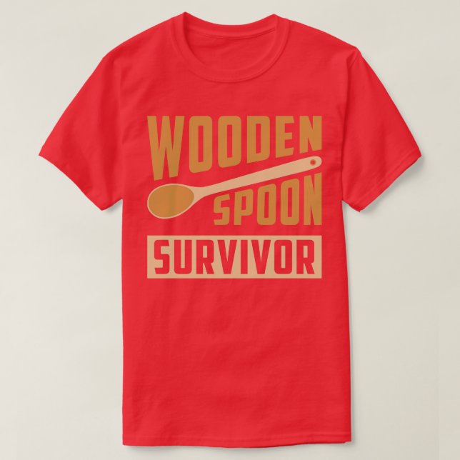 Camiseta Sobreviviente de Cuchara de Madera 3 (Diseño del anverso)