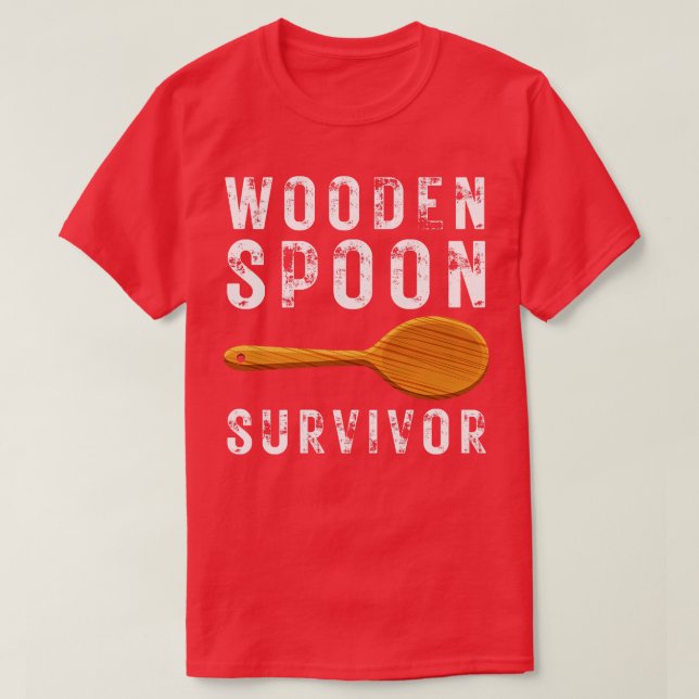Camiseta Sobreviviente de Cuchara de Madera 9 (Diseño del anverso)