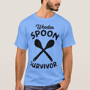 Camiseta Sobreviviente de cuchara de madera con angustia Te