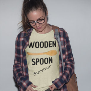 Camiseta Sobreviviente de Cuchara de Madera Divertido 