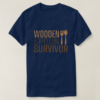 Camiseta Sobreviviente de Cuchara de Madera Graciosa Humor 