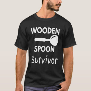 Camiseta Sobreviviente de Cuchara de Madera Humor para homb
