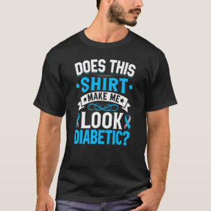 Camiseta Sobreviviente de Diabetes Guerrero Cinta Azul de