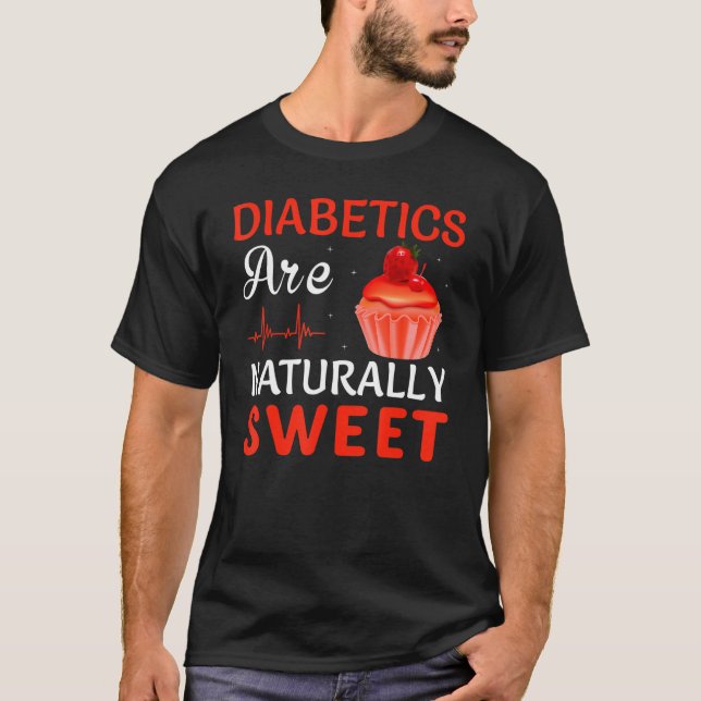 Camiseta Sobreviviente de diabetes La diabetes es dulce dia (Anverso)