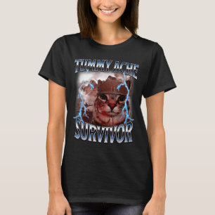 Camiseta Sobreviviente de dolor de barriga meme divertido d