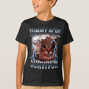 Camiseta Sobreviviente de dolor de barriga meme divertido d