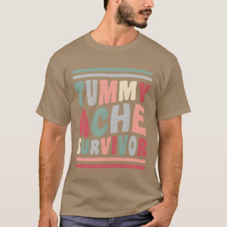 Camiseta Sobreviviente de dolor de barriga Vibra de los 80