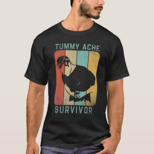 Camiseta Sobreviviente de dolor de barriga vintage Dolor de