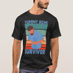 Camiseta Sobreviviente de dolor de barriga vintage Dolor de
