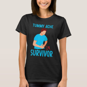 Camiseta Sobreviviente de dolor de barriga vintage Dolor de