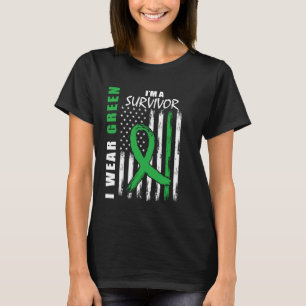 Camiseta Sobreviviente de enfermedad renal verde Consciente