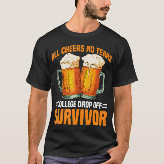 Camiseta Sobreviviente de entrega universitaria sin lágrima