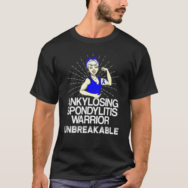 Camiseta Sobreviviente de Espondilitis Anquilosante Héroe G (Anverso)