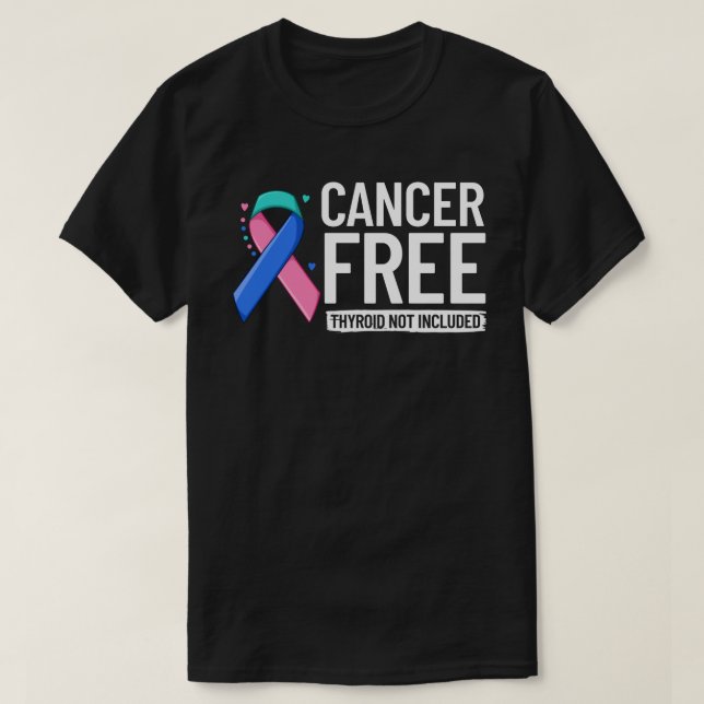 Camiseta Sobreviviente de la Cinta de Cáncer de Tiroides (Diseño del anverso)