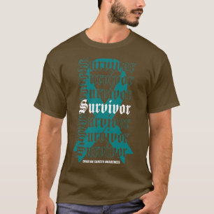 Camiseta Sobreviviente de la conciencia del cáncer de ovari