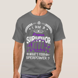Camiseta Sobreviviente de la Conciencia del Lupus En Cuál E