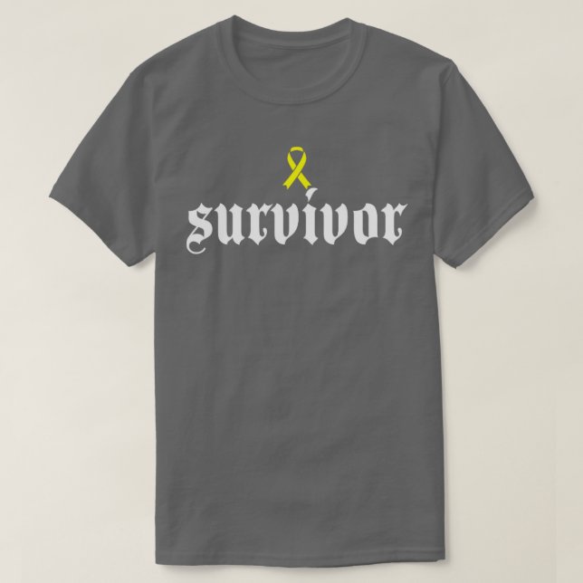 Camiseta Sobreviviente de la conciencia sobre el cáncer de  (Diseño del anverso)