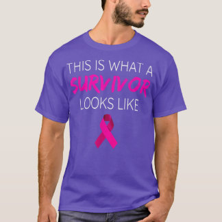 Camiseta Sobreviviente de la conciencia sobre el cáncer de 