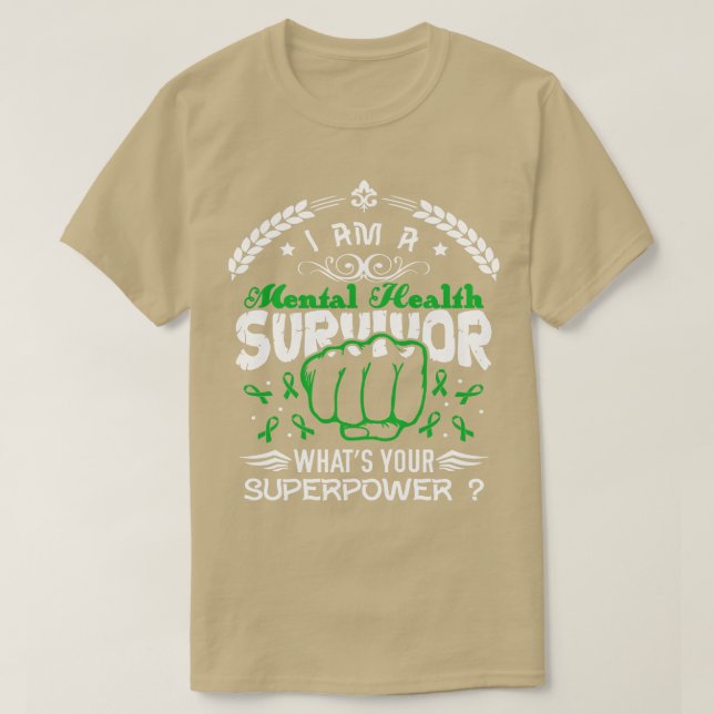 Camiseta Sobreviviente de la Concienciación sobre la Salud  (Diseño del anverso)