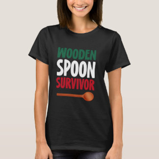 Camiseta Sobreviviente de la cuchara de madera Bandera ital