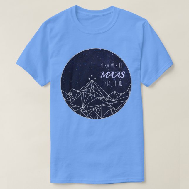 Camiseta Sobreviviente de la destrucción de Maas (Diseño del anverso)