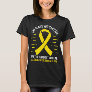 Camiseta Sobreviviente de la endometriosis de color amarill
