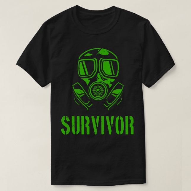 Camiseta Sobreviviente de la máscara de supervivencia (Diseño del anverso)