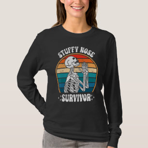 Camiseta Sobreviviente de la nariz acobardada diciendo