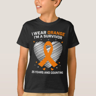 Camiseta Sobreviviente de leucemia de 25 años regalos Naran