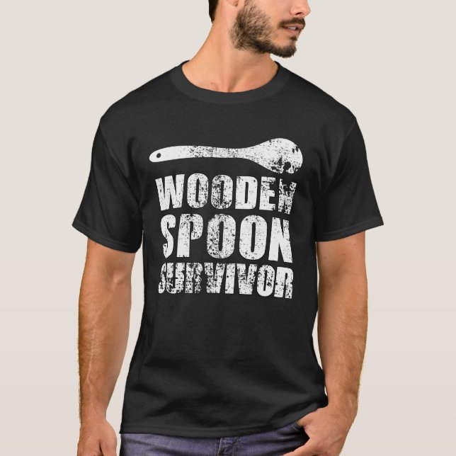 Camiseta Sobreviviente de madera, gracioso regalo italiano (Anverso)