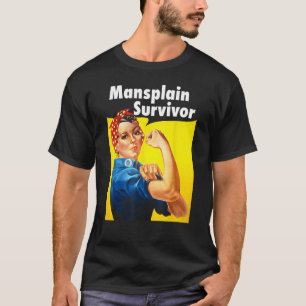 Camiseta Sobreviviente de Mansplain Tshirt Graciosa Manspla
