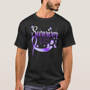 Camiseta Sobreviviente de mariposa Conciencia sobre Lupus