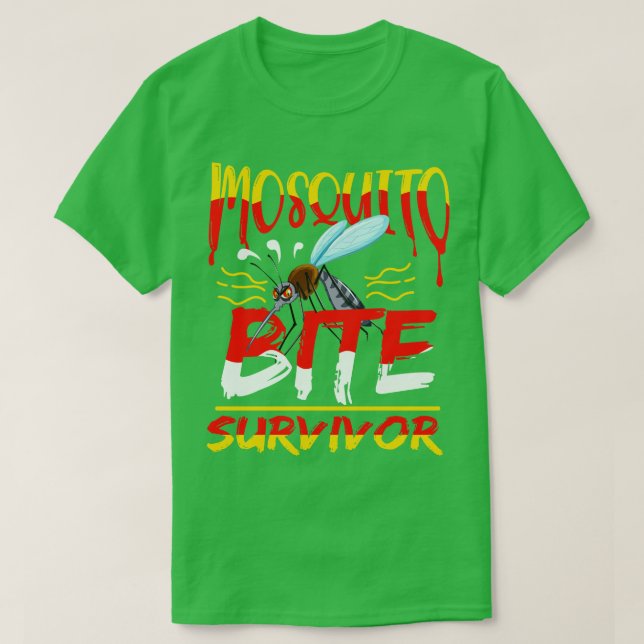 Camiseta Sobreviviente de mosquito (Diseño del anverso)