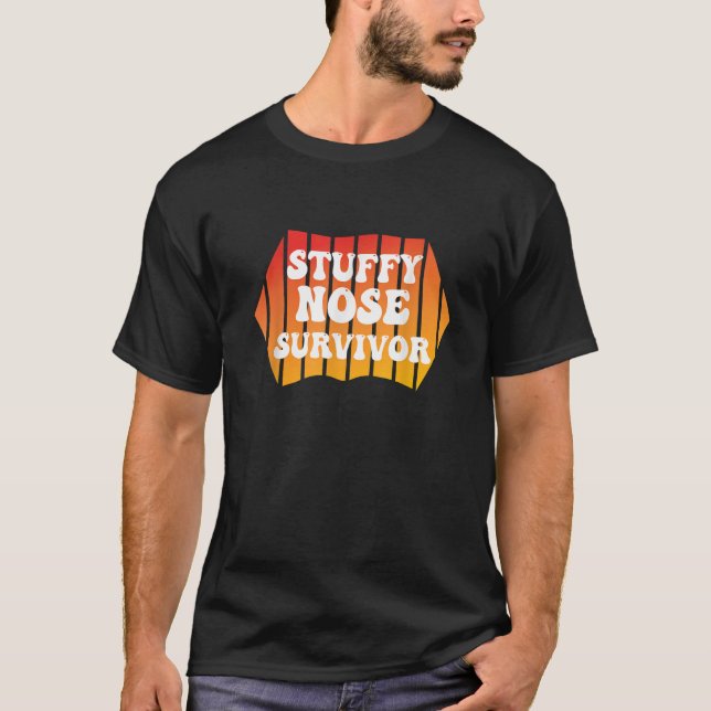 Camiseta Sobreviviente de nariz taponada de época (Anverso)