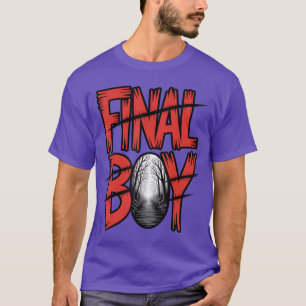 Camiseta Sobreviviente de terror masculino final Película d